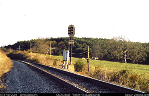 C&O Railway signal: Plecker Hill (EB)